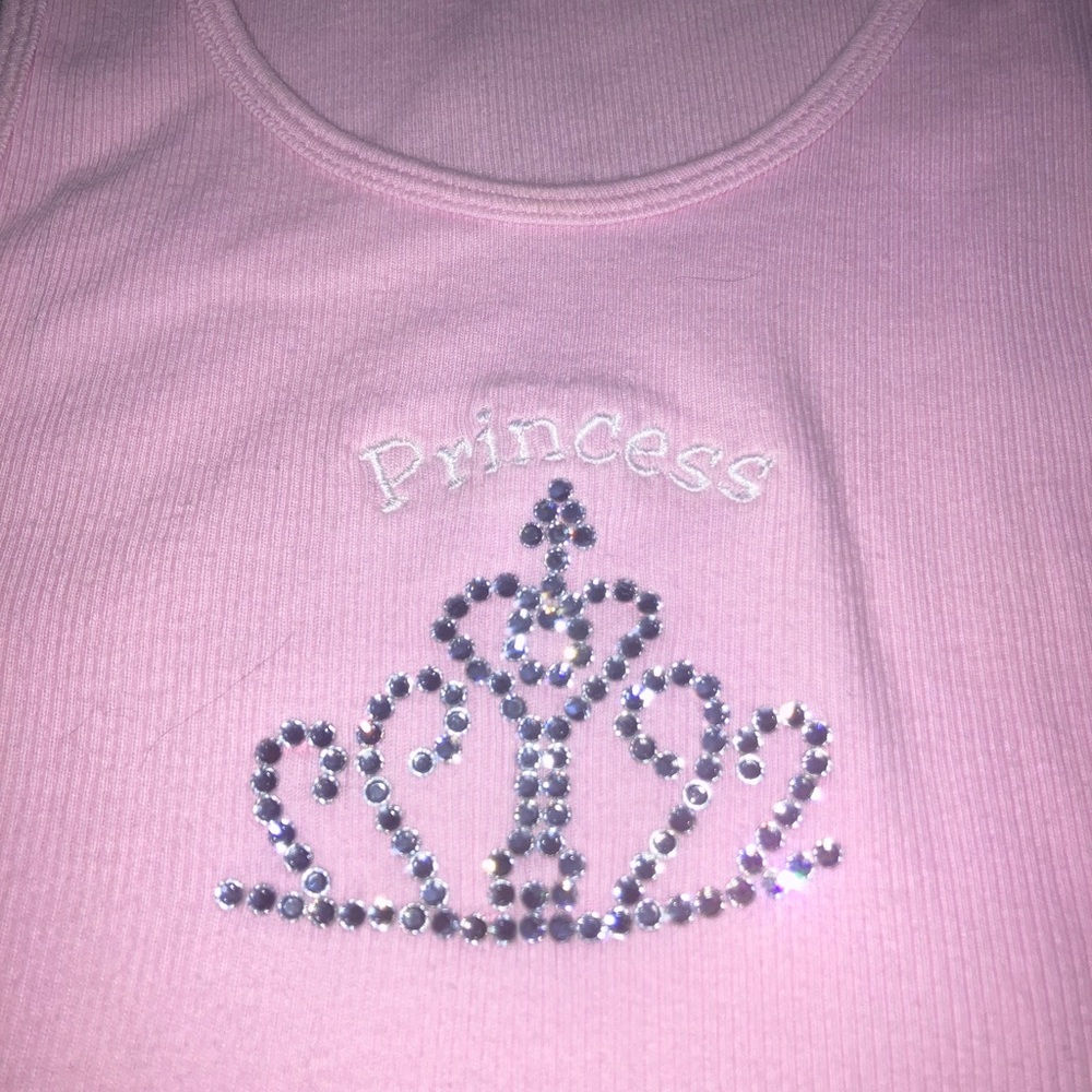 LISTING WILL BE REMOVED 5/7 Princess Rhinestone tank top